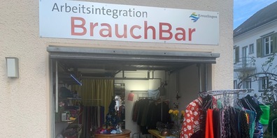 Barbara Gnädinger und Stefan Luginbühl, leitende der städtischen Arbeitsintegration mit ihren Teams freuen sich über zahlreiche Kundinnen und Kunden. 