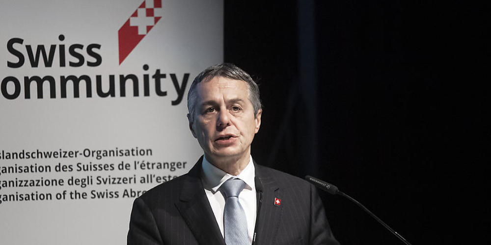 Bundespräsident Ignazio Cassis hatte die Lancierung einer neuen App am Kongress der Auslandschweizerinnen und -schweizer Mitte August 2022 angekündigt. (Archivbild)