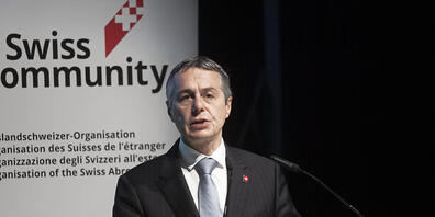 Bundespräsident Ignazio Cassis hatte die Lancierung einer neuen App am Kongress der Auslandschweizerinnen und -schweizer Mitte August 2022 angekündigt. (Archivbild)