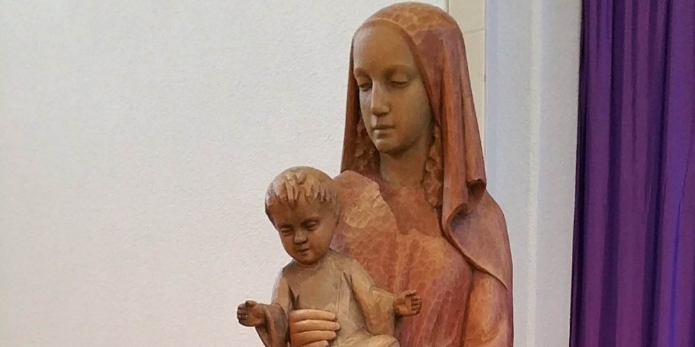 Maria mit Jesuskind in der Stadtkirche Uznach.