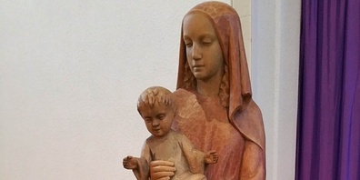 Maria mit Jesuskind in der Stadtkirche Uznach.