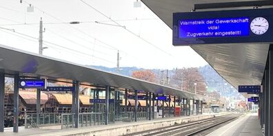 Streik in Österreich! Alle Züge stehen still.