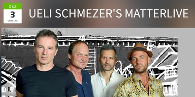 UELI SCHMEZER’S MATTERLIVE am Samstag, 3. Dezember 2022,  um 20.00 Uhr im Kleintheater Stuhlfabrik, Herisau.   