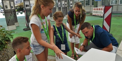 Auch die Kinder haben viel Spass am Foxtrail in Kreuzlingen.