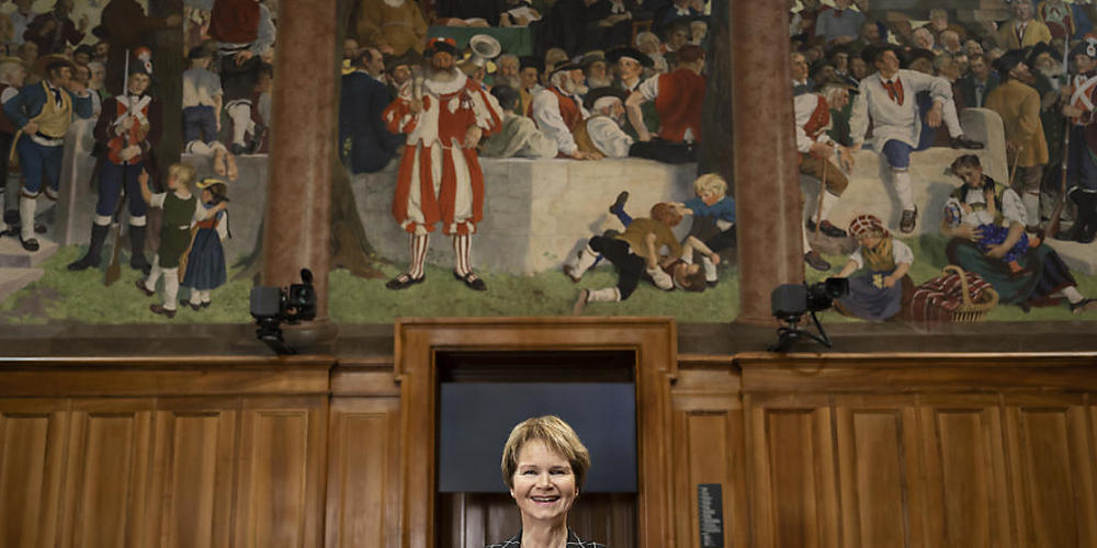 Brigitte Häberli wird in einem Jahr voraussichtlich von einer Frau abgelöst. Wer es ist, entscheidet die Bundesratswahl am 7. Dezember mit. (Archivbild)