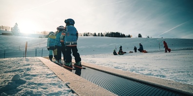 Neu wurde der Übungslift durch ein 140 Meter langes Förderband ersetzt.