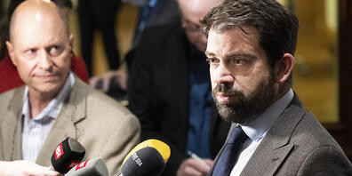 FDP-Fraktionschef Damien Cottier nach den Anhörungen der beiden SVP-Kandidaten.