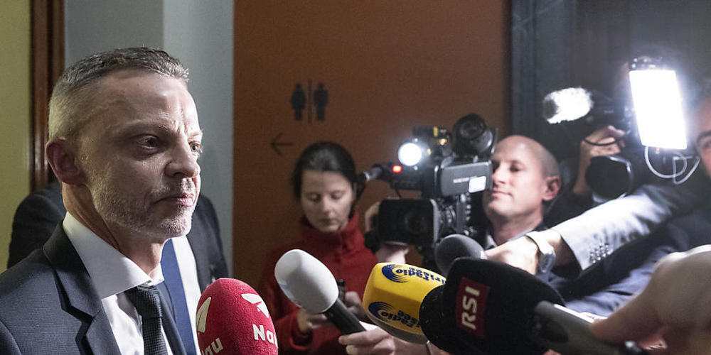 Alt- Nationalrat und Bundesratskandidat Hans-Ueli Vogt (SVP/ZH) hatte nach den Hearings bei der FDP und der GLP ein recht gutes Gefühl.