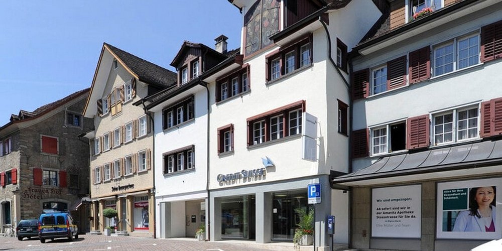 Die Credit Suisse: in allen Regionen der Schweiz vertreten, aber nicht mehr im Rheintal