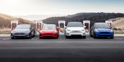 Mit den neuen Tesla Schnellladestationen leistet das Seedamm Center einen Beitrag zur E-Mobilität.