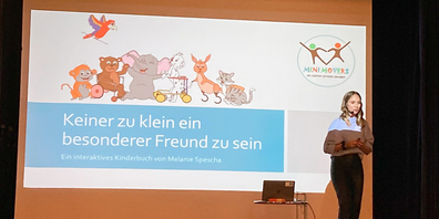 Die Kinderbuchautorin Melanie Spescha stellte am Samstag, 3. Dezember, ihr interaktives Kinderbuch «Keiner zu klein ein besonderer Freund zu sein» vor. 