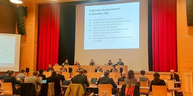 Das Gossauer Stadtparlament genehmigte die Budgets für Stadthaushalt und Stadtwerke. Der Steuerfuss bleibt 2023 gleich.