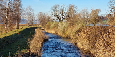 Schöne Landschaft für Fussgänger.