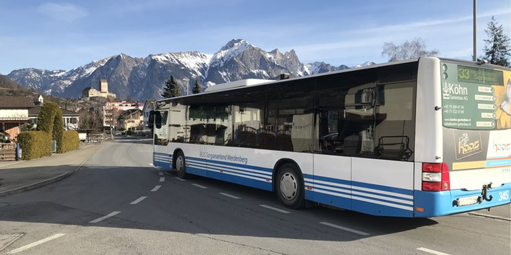 In der ganzen Region unterwegs: Die Busse von Bus Sarganserland-Werdenberg, einer Tochtergesellschaft der Bus Ostschweiz AG, welche jetzt wegen ungerechtfertigt bezogener Subventionen Millionen zurückzahlen muss.