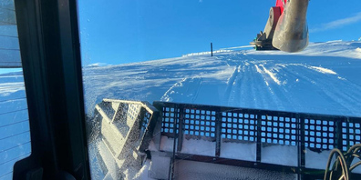 Pistenpräparierung mit Winde / Pizolbahnen AG