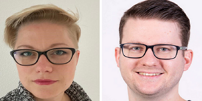 Janine Gelsomino-Krüger und Lukas Schläpfer.