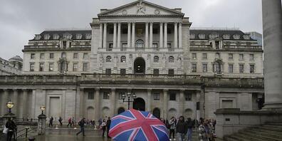 Die britische Notenbank stemmt sich mit einer weiteren Zinsanhebung gegen die hohe Inflation. Der Leitzins steigt um 0,5 Prozentpunkte auf 3,5 Prozent. (Archivbild)