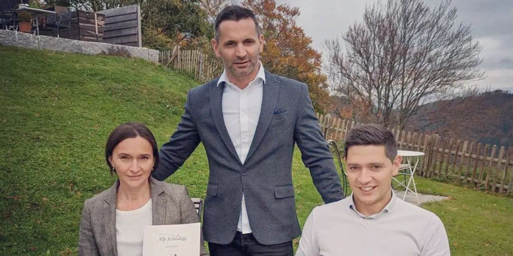 Die neue Leitung vom Bachtel Kulm: Sanela und Aco Rastoder sowie Manuel Brötzmann (v.l.)