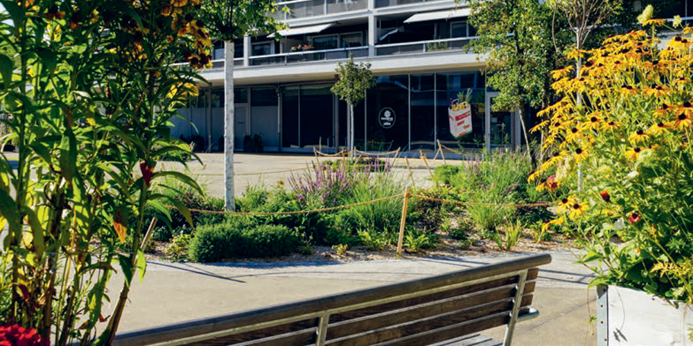 Auf dem Zentrumsplatz steht am 31. Juli das Festzelt.