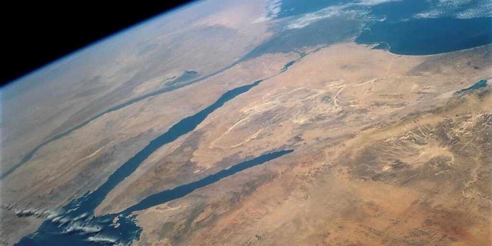 Eine Aufnahme der US-Weltraumbehörde Nasa vom Mittleren Osten. (Archivbild)