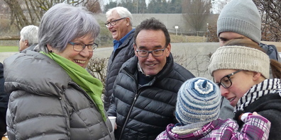 Karl Köppel, Präsident der Ortsgemeinde Widnau, kommt natürlich auch «s'nöi Johr hola»