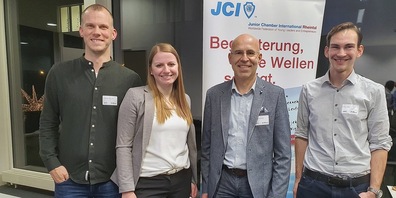 v. l. Christoph Battocletti, Corina Eugster, Peter Frischknecht und Pascal Zeller 