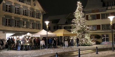 Romantische Stimmung beim Glühweintraum in Rheineck