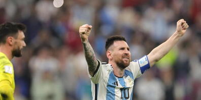 Die Krönung: Lionel Messi jubelt  über seinen grössten Sieg