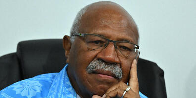 People's Alliance Party leader Sitiveni Rabuka speaks to media during a press conference after the Fijian election provisional results were released this morning in Suva, Fiji, Thursday, December 15, 2022. A total of 342 candidates from nine polit...
