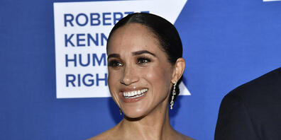 Herzogin Meghan kommt zur Robert F. Kennedy Human Rights Ripple of Hope Awards Gala. Foto: Evan Agostini/Invision/AP/dpa