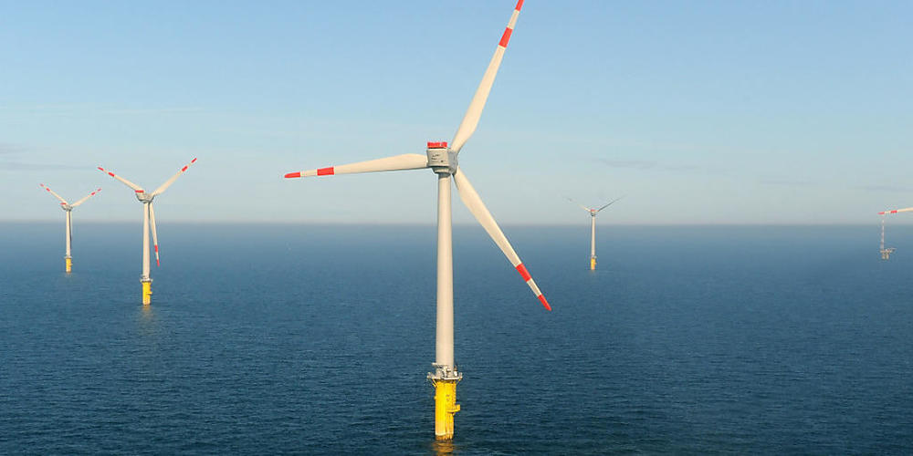 Ein Windpark in der Nordsee (Symbolbild).