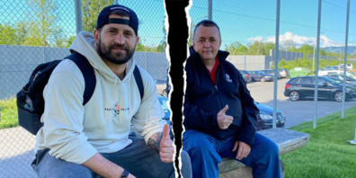 Besart Shoshi (links) und Vereinspräsident Fredi Britt gehen getrennte Wege