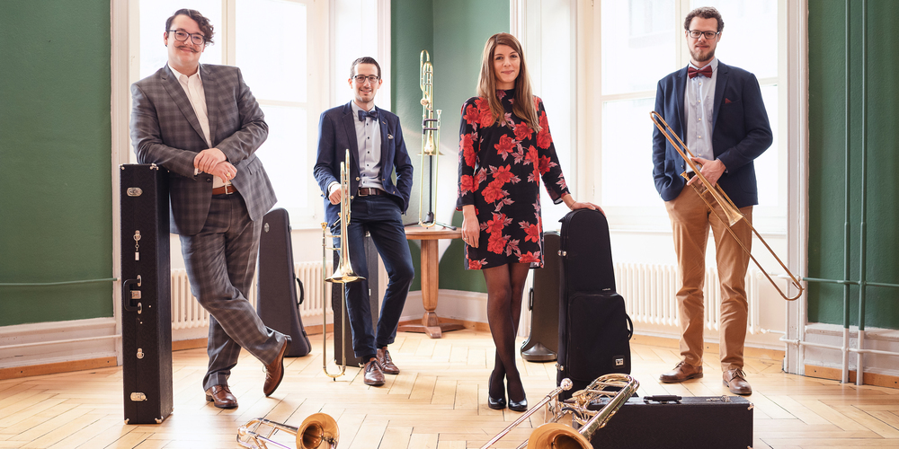 Das sind Tromboncino (von links): Jonas Inglin, Roger Rütti, Jeanine Murer, Remo Abächerli.
