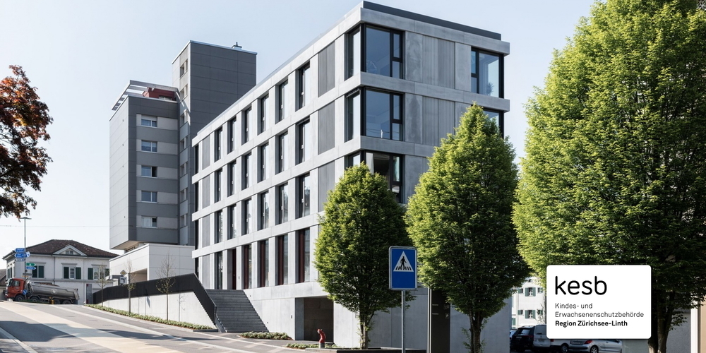 Die Kesb Region Zürichsee-Linth ist in diesem Jahr nach Uznach ins neue Geschäftshaus Ochsen umgezogen.
