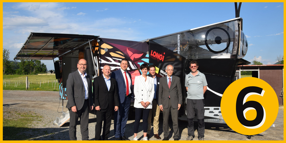Der Solar-Butterfly besucht auf der Reise rund um die Welt Pfäffikon und Galgenen. 