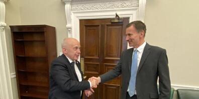 Zum letzten Mal als Bundesrat in London: Finanzminister Ueli Maurer (links) mit seinem Amtskollegen Jeremy Hunt.