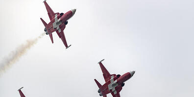 Bei einem Trainingsflug der Patrouille Suisse kollidierte in den Niederlanden 2016 ein Tiger-Pilot mit einem anderen Tiger. Der Pilot konnte sich retten, sein Kampfflugzeug stürzte ab. (Symbolbild)