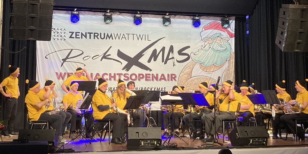 Die Musikgesellschaft Wattwil wird sonntags am RockXmas auftreten.