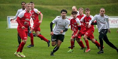 Bei den Herisauern kamen zwei 16-Jährige (einer mit grünen Schuhen) zu ihrem Debüt im 2. Liga-Team.
