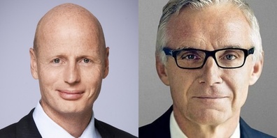 Der Ringier-CEO, Marc Walder (links), wohnt nun in Schindellegi SZ und Urs Rohner, Crédit Suisse (rechts) zog nach Wilen bei Wollerau.