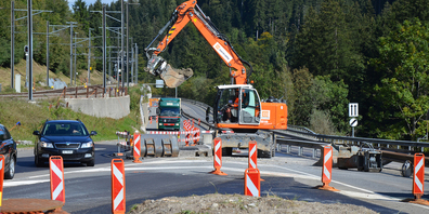 Diese Bilder gehören der Vergangenheit an – am Donnerstagnachmittag wird der ganze Verkehrsknoten in Biberbrugg dem Verkehr übergeben.