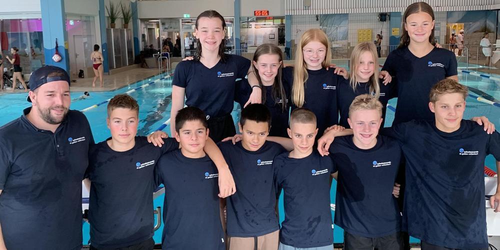 Lachende Gesichter bei den jungen Schwimmer des SVSW.