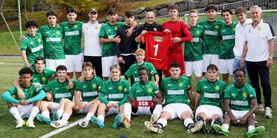Die Brühler A-Junioren am 30. Oktober nach ihrem letzten Spiel der Herbstsaison.