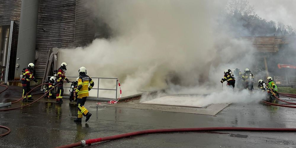 Die Heizzentrale des Wärmeverbunds in Einsiedeln geriet in Brand. 