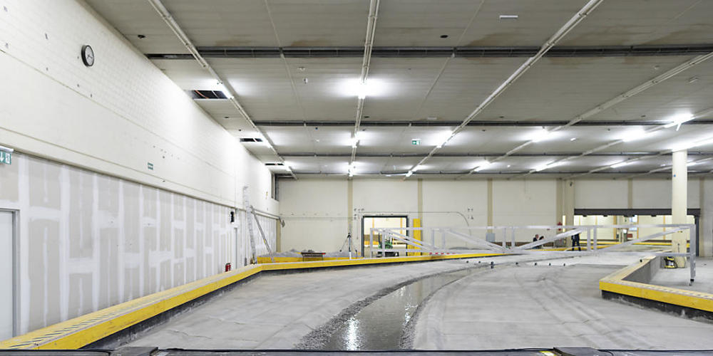 Das Modell für das Hochwasserschutzprojekt Rhesi in Dornbirn A erwies sich als Besuchermagnet.