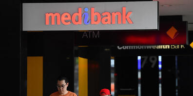 Medibank signage in Brisbane, Wednesday, November 9, 2022. Hackers have begun publishing client data stolen from Medibank on the dark web after the health insurer refused to pay a ransom fee. (AAP Image/Jono Searle) NO ARCHIVING