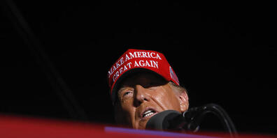 Donald Trump spricht bei einer Wahlkampfveranstaltung in Pennsylvania. Foto: Jacqueline Larma/AP/dpa