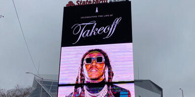 Die Gedenkfeier für Takeoff fand in der State Farm Arena in Atlanta statt. Foto: Sudhin Thanawala/AP/dpa