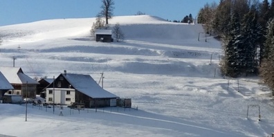 Der höchstgelegene Skilift mit 1060 M ü. M. liegt im "Ghöch".