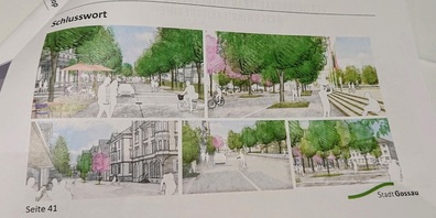 Ideen für die Neugestaltung der Gossauer Bahnhofstrasse gab und gibt es viele.